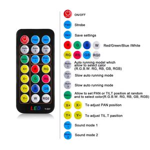 Chuyên nghiệp 7*10 Wát RGBW Led Sân Khấu di chuyển đầu đèn chất lượng cao dễ dàng cài đặt từ xa DMX cho Disco DJ tổ chức sự kiện hiển thị hiệu suất - Product Image 5