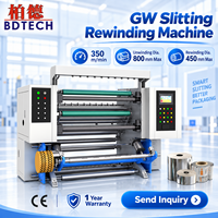 Dévidoir à grande vitesse GW 350 m/min avec déroulage max. de 800 mm pour la conversion de rouleaux de films et de feuilles souples