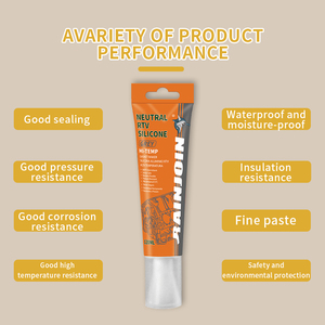 Rainjoin nhà máy bán hàng trực tiếp 42ml màu xám trung tính không thấm nước dính RTV Silicone Gasket Maker Sealant cho tự động - Product Image 3