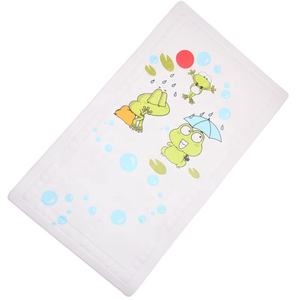 Tapis de douche/baignoire moderne antidérapant, antimicrobien, résistant aux taches, en mousse souple, fin, à changement de couleur, avec ventouses, nouveauté pour salle de bain - Product Image 5