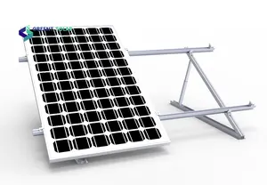 Soportes de sistema de montaje de techo de panel solar de aluminio triangular