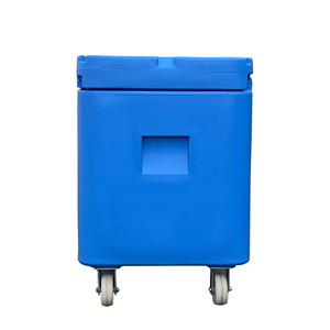 Glacière portable moderne de <span class=keywords><strong>haute</strong></span> qualité 330L en PE rotomoulé, étanche, avec roues, logo personnalisable, pour aliments et canettes (glace sèche) - Product Image 4