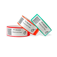 Échantillon gratuit personnalisé, nouveaux bracelets de type bâton thermique avec code qr unique pour les événements