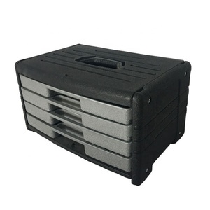 Boîte à outils portable à 4 tiroirs, 99 pièces, personnalisable, en acier au carbone, pour petites pièces, à manivelle, prise en charge par le fabricant - Product Image 3