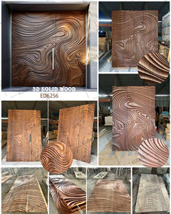 Роскошная вилла алюминиевые наружные двери передние входные двери жилые 3D наружные двери - Product Image 5