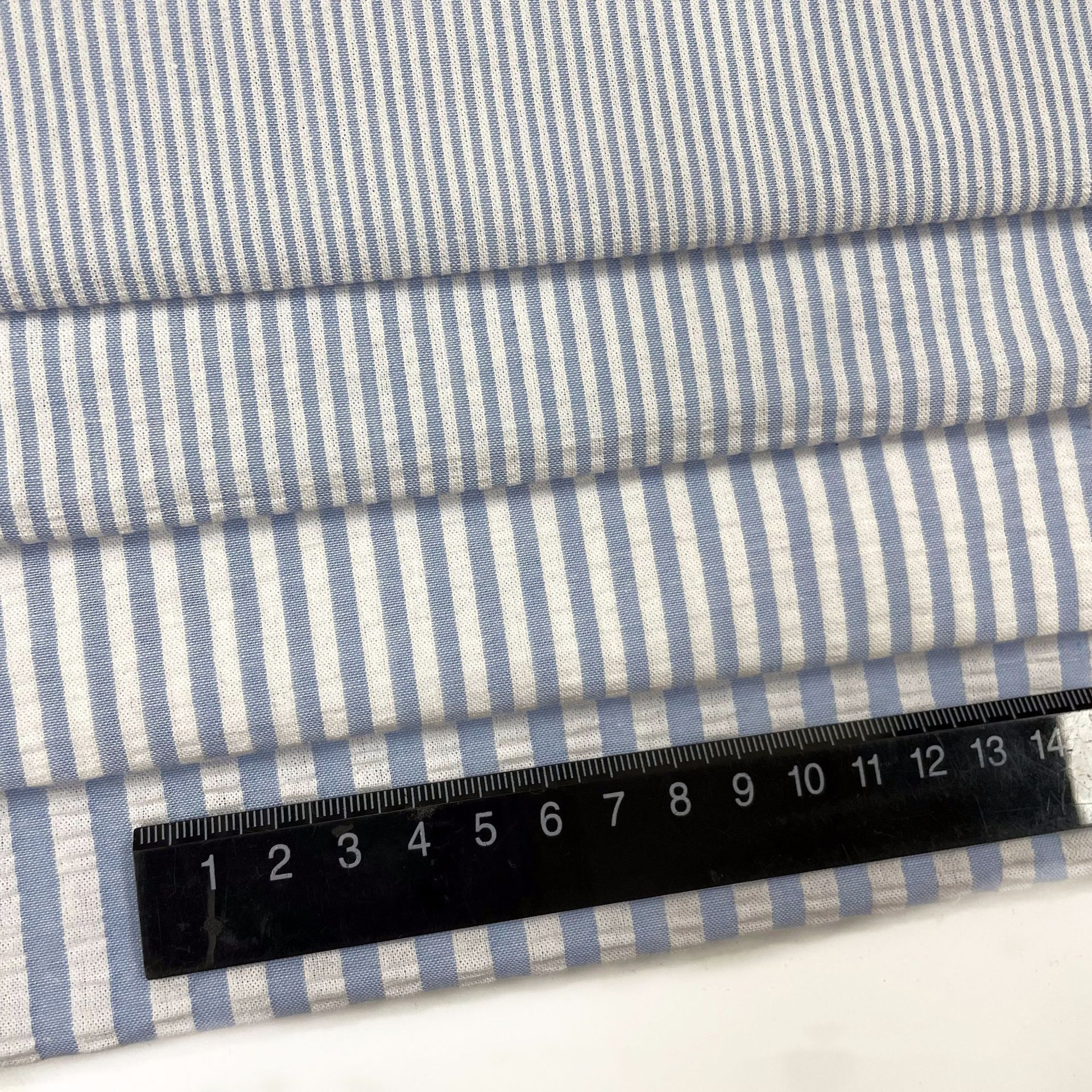 Bleu clair-rayure de 0,3 cm