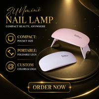 Lampe UV LED Professionnelle SUN Mini USB 6W pour Séchage de Vernis à Ongles, Portable, avec Logo Personnalisé