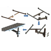 Structure en acier galvanisé pour panneaux solaires, structure en acier solaire, structure en acier utilisée pour soutenir les panneaux solaires photovoltaïques
