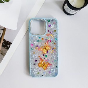 เคส TPU ลายผีเสื้อกากเพชรสุดหรูสำหรับ <span class=keywords><strong>iPhone</strong></span> 14 13 Pro พีซีวัสดุออกแบบโลโก้ได้ตามต้องการสำหรับเคส <span class=keywords><strong>iPhone</strong></span> - Product Image 6