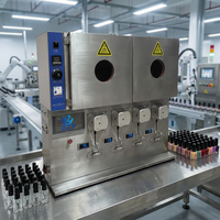 Machine de remplissage automatique CE à 4 têtes pour gel à ongles, base, top coat, brillant à lèvres, mascara, encre de tatouage et gel de construction