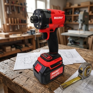 MARS Electric Goddess Industrial, <span class=keywords><strong>visseuse</strong></span> à chocs sans fil <span class=keywords><strong>18V</strong></span> avec batterie, 3 LED, moteur sans balais, couple de 220 Nm, garantie 1 an - Product Image 5