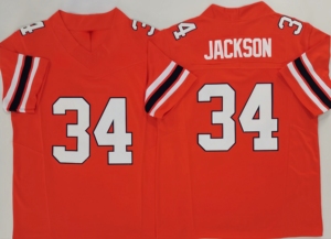 Jersey Kampus Jahitan Baru 2026 # 34 JACKSON Kaos Pabrik Berkualitas Tinggi Jersey Bisbol Kustom Logo Tim Kustom - Product Image 4