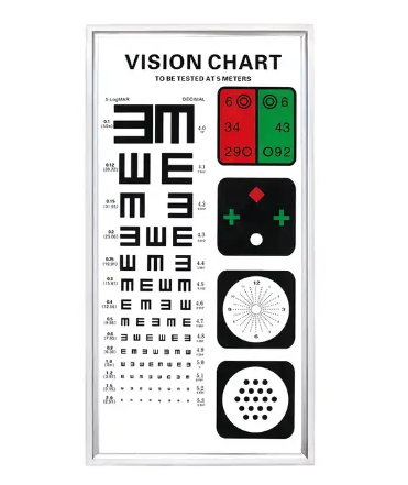 SHTOPVIEW Classical Design LED Vision Chart LY-22C Eye Chart with 5m for Test Distance 1-Year Warranty