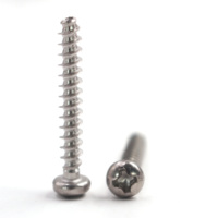 Sekrup Pembentuk Ulir Baja Karbon Hitam M2 M2.3 M2.6 M3 M3.5 M4 Kepala Bundar Phillips Self Tapping Screw untuk Plastik