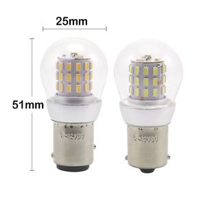 Lampadina <span class=keywords><strong>LED</strong></span> <span class=keywords><strong>P21W</strong></span> BA15S 3W 300 Lumen 6-12V 10-36V per Luci di Parcheggio Auto 1156 1157 BAY15D P21/5W - Product Image 2