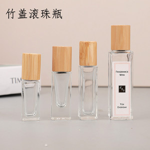 ขวดน้ำหอมแบบโรลออน 10 มล. แก้วพร้อมฝาไม้ไผ่ ภาชนะใส่น้ำมันหอมระเหยแบบพกพาขนาดเล็ก - Product Image 2