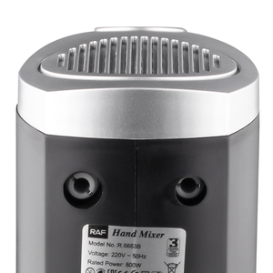 Batidora Eléctrica de Mano RAF de 2 Colores y 800 W, Batidora de Alimentos de 5 Velocidades con Doble <span class=keywords><strong>Varilla</strong></span> Mezcladora, Negro/Blanco - Product Image 5