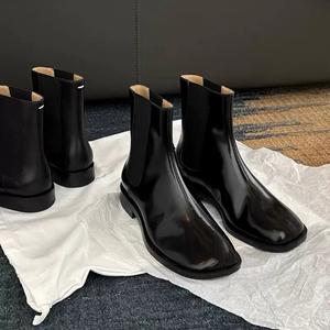 <span class=keywords><strong>Stivali</strong></span> Chelsea da <span class=keywords><strong>Donna</strong></span> in Vera Pelle con <span class=keywords><strong>Tacco</strong></span> Piatto, Forma Personalizzata, Produzione all'Ingrosso - Product Image 5