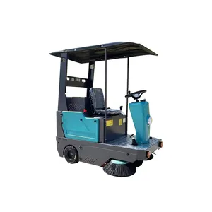 wholesale Automatic Commercial Small Street Sweeper Electric Driving Rechargeable Road Scrubber Machine