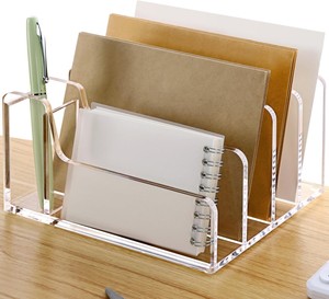 Cajas de Almacenamiento de Correo Acrílicas Modernas Personalizadas de Fábrica para Escritorios, Clasificadores de Cartas Extraíbles, Reciclables, con Acabado Brillante - Product Image 6