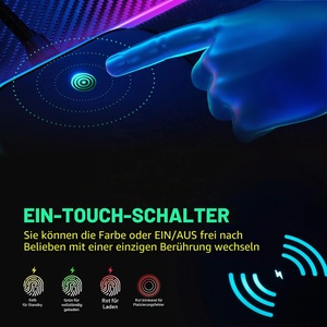 <span class=keywords><strong>Tapis</strong></span> <span class=keywords><strong>de</strong></span> souris personnalisé imperméable avec charge sans fil pour ordinateur, <span class=keywords><strong>tapis</strong></span> <span class=keywords><strong>de</strong></span> souris LED Qi 10 W pour votre espace <span class=keywords><strong>de</strong></span> travail, <span class=keywords><strong>tapis</strong></span> <span class=keywords><strong>de</strong></span> souris RGB pour jeux - Product Image 4