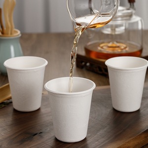 Gobelets jetables en pulpe de canne à sucre 8oz 12oz 16oz Écologiques pour la maison, le bureau, le thé et les boissons chaudes - Product Image 3