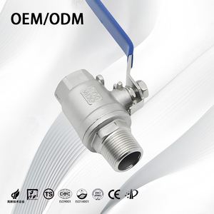 Paslanmaz çelik 201/304/316 endüstriyel OEM/ODM ANSI yüksek basınç akış kontrolü su için dişli 2 adet küresel vana - Product Image 2