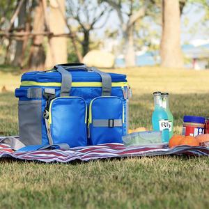 Fiambrera de tela de doble cara, bolsa refrigeradora, almacenamiento multiusos para picnics y uso en la cocina, segura para alimentos - Product Image 2