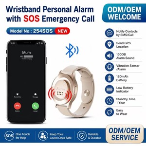 <strong>Elderly</strong> Safety <strong>Alarm</strong> Watch Light Tap to Trigger Emergency Call to Contacts for <strong>Fall</strong> Alerts Safety Outdoor Activity Assistance - Product Image 1