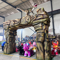 Porte de parc à thème personnalisée en silicone réaliste, animatronique, imperméable, pour la décoration des parcs d'attractions