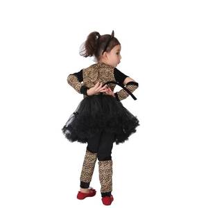 Vestidos de Tutú con Estampado de Leopardo Salvaje para Niñas de 1 a 8 Años, Estilo Verano 2024 de HP, con Volantes, para Cumpleaños - Product Image 3