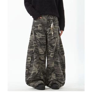 Baggy <b>Camo</b> <b>Cargo</b> <b>Pants</b> for <b>Men</b> Printed Multi Pockets Custom Pantalones De Hombre Fashion Casual <b>Men's</b> Camouflage Trousers - Product Image 3