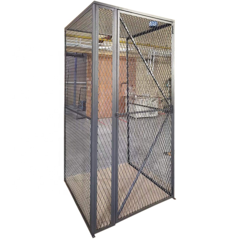 Warehouse Cage Iron Wire Mesh Locker - Diamond Shape Full Wall