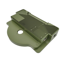 Boîtier de dissipateur thermique en aluminium usiné CNC sur mesure, boîtier de refroidissement de précision, pièces de dissipateur thermique anodisées pour l'électronique industrielle