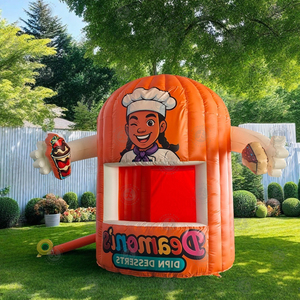 Cabina <span class=keywords><strong>de</strong></span> concesión inflable personalizada, publicidad <span class=keywords><strong>de</strong></span> perritos calientes, bebida <span class=keywords><strong>de</strong></span> helado, quioscos inflables, tienda <span class=keywords><strong>de</strong></span> bar <span class=keywords><strong>para</strong></span> eventos con soplador - Product Image 2