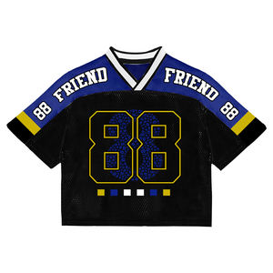 T-shirts décontractés pour hommes de premier choix, style hip-hop, en tricot Spandex/Polyester 200g, impression numérique, séchage rapide, service OEM, patchwork personnalisé - Product Image 6