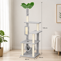 OEM Meilleures ventes Arbre à chat moderne avec griffoir et hamac