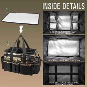 Camouflage Under Sink & Car <b>Cleaning</b> Tool Organizer Bag with 4 Foldable Dividers Wearable <b>Cleaning</b> <b>Caddy</b> Organizer - Product Image 4