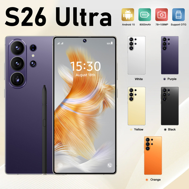 Original Phones for Sams S26 ultra Smartphones for S26 ultra 16GB+1TB 5G Dual SIM Cellphone Mobile Phone S26 ultra 5g Smartphone
