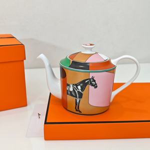 Service à thé 5 pièces de style européen de luxe, best-seller, en céramique rose, outil à café pour un usage domestique - Product Image 2