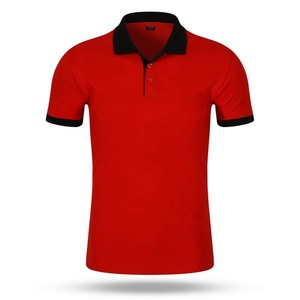 <span class=keywords><strong>Polo</strong></span> Homme en Coton et Polyester de Haute Qualité, Personnalisable avec Logo, Motif Uni, Coupe Ample, Uniforme de Bureau, Chemise d'Affaires - Product Image 4
