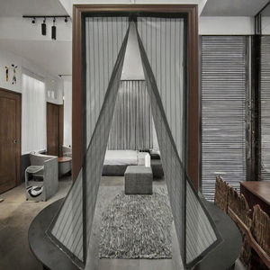 Malla antimosquitos moderna de grado hotelero, fácil de instalar, pantalla de puerta magnética suave, cortina de fibra de vidrio amigable con el tamaño - Product Image 3