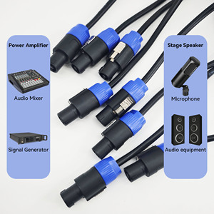 Cable de Audio <span class=keywords><strong>Speakon</strong></span> a <span class=keywords><strong>Speakon</strong></span> con Conector Macho, 2*2.0mm², Cable de Extensión Profesional para PA, DJ, Estudio y Escenario, Precio de Fábrica - Product Image 5