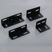 Connecteur de meubles fixe en forme de L en fer industriel 90 °   Support d'angle fixe pour cadre de meubles domestiques