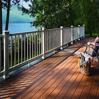 Plancher de terrasse en WPC anti-rayures Vanjoin pour extérieur, en composite bois-plastique, pour jardin et balcon