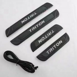 WZXD New Arrival <b>Door</b> Sill Guards Interior <b>Door</b> Sill <b>Plate</b> With LED 2024 for Triton L200 - Product Image 2