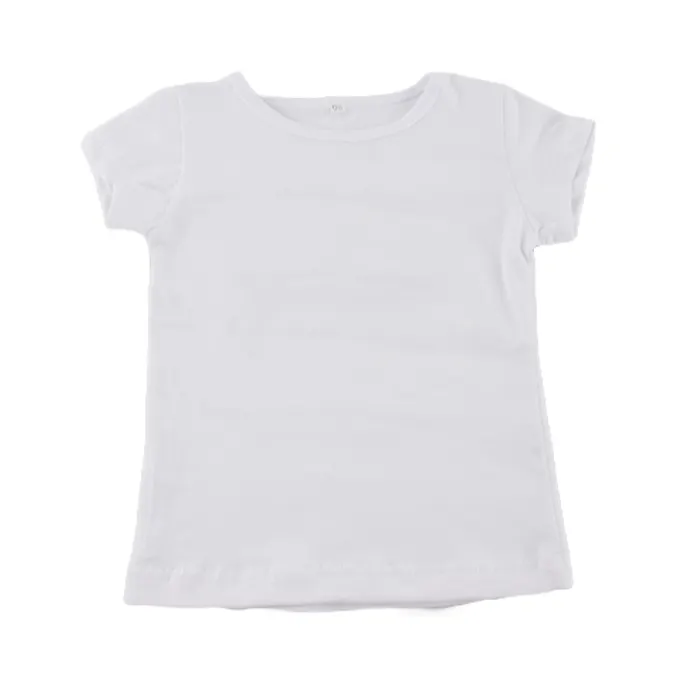 T-shirt pour enfants, blanc, modèle pour petite fille, Top 2020, fourniture d'usine, modèle haut 100, 100
