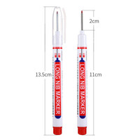 Marqueurs à pointe longue 20 mm en encre rouge/noire/bleue/blanche, pour salle de bain, travail du bois, décoration, marqueurs multi-usages pour trous profonds