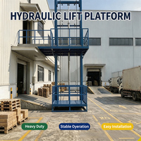 Industrieller Hydraulischer Vertikaler Führungsschienen-Lastenaufzug 3 m 1000 kg Fracht-Aufzug