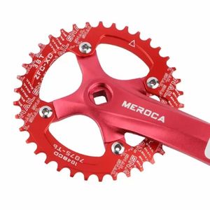 Manivelle de vélo VTT MEROCA 170 mm en alliage d'aluminium avec pédalier 104BCD noir 32/34/36/38/40/42T - Product Image 1